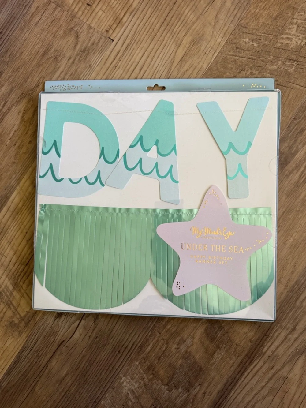 My Mind’s Eye Paper Goods Under the Sea Happy Birthday Party Banner & Fringe Set